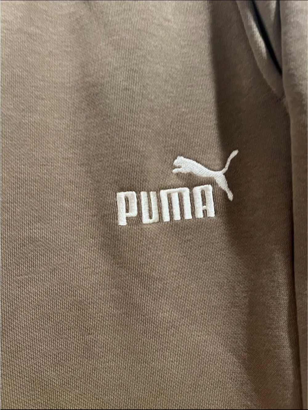 Hyrox Puma Men's Taupe Joggers with White Logo